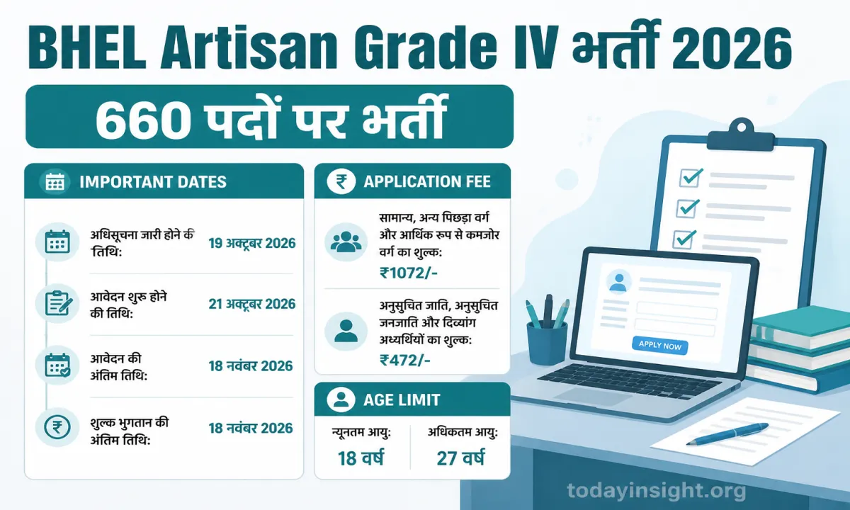 BHEL Artisan Grade IV Recruitment 2026