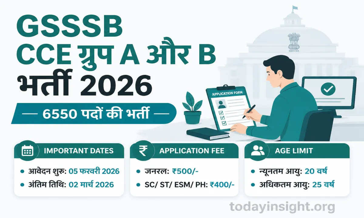 GSSSB CCE Group A and B Recruitment 2026
