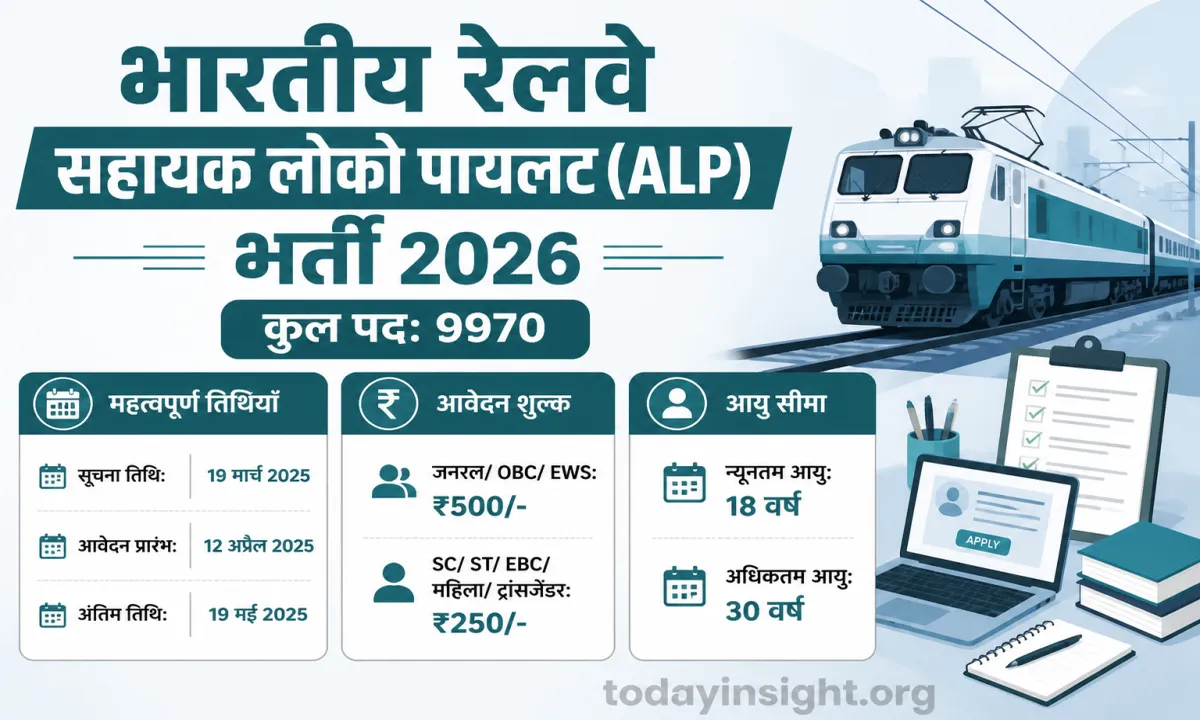 Indian Railways Assistant Loco Pilot (ALP) Recruitment 2026