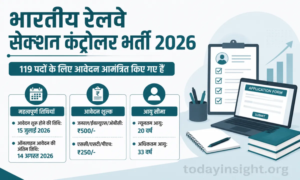 Indian Railways Section Controller Recruitment 2026