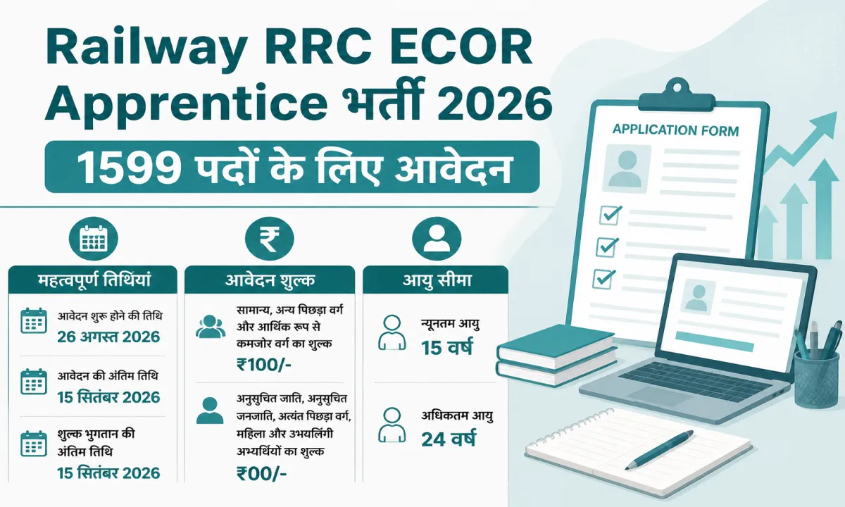 Railway RRC ECOR Apprentice भर्ती 2026
