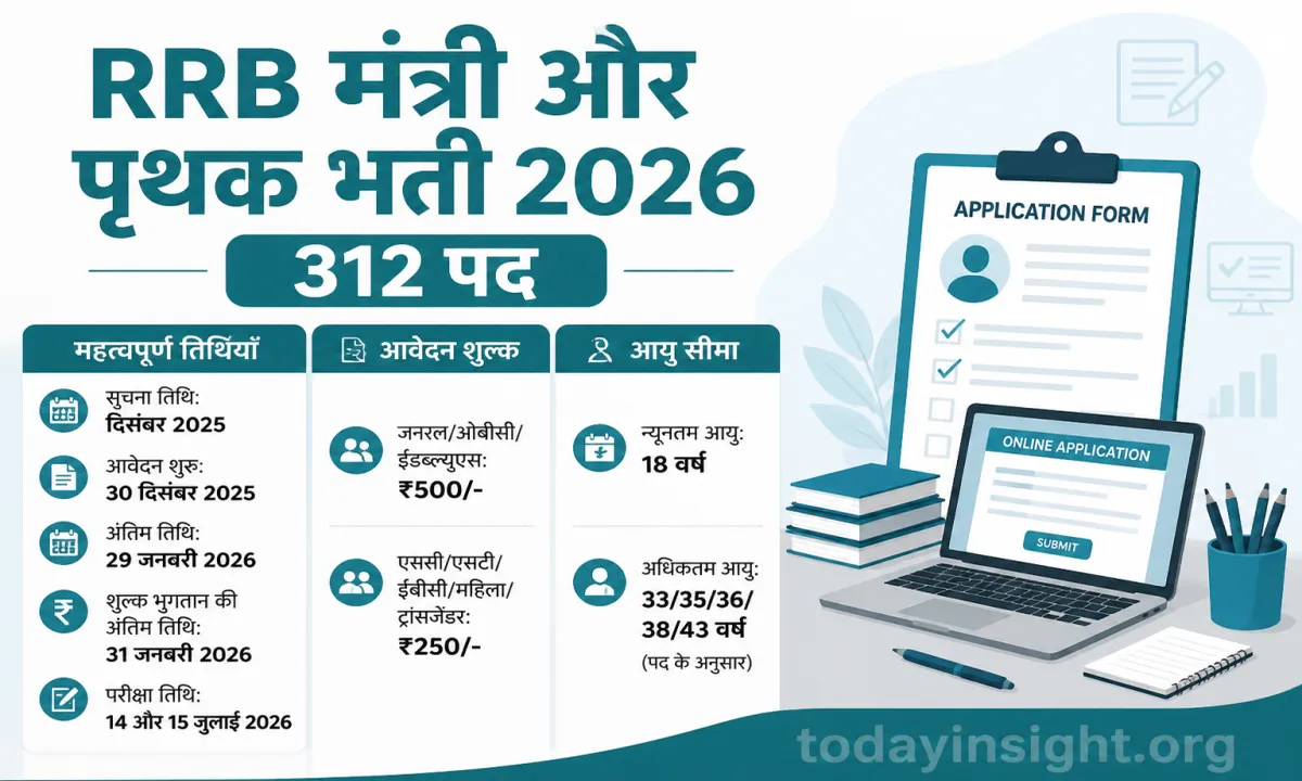 RRB Minister and Separate Result 2026