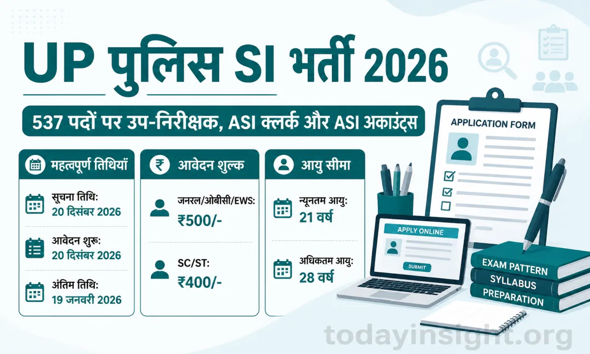 UP Police Sub-Inspector Recruitment 2025