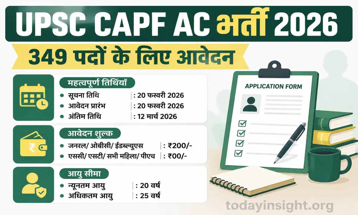 UPSC CAPF AC 2026