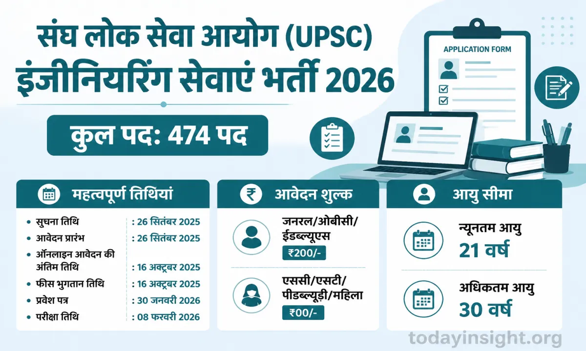 UPSC Engineering Services Recruitment 2026