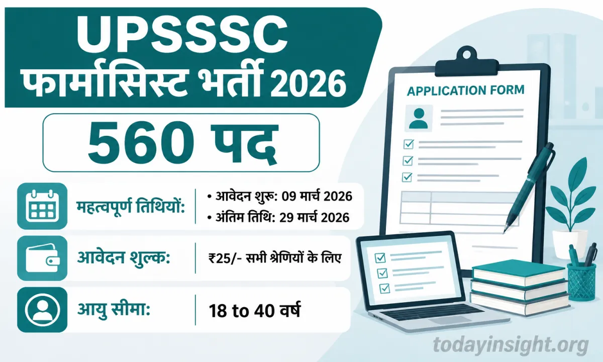 UPSSSC Pharmacist Recruitment 2026